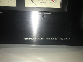 NIKKO POWER AMPLIFIER ALPHA V 5