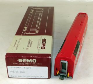 Bemo 3289 131 Passenger Car RhB 3831 HOm Scale 1/87 Narrow Gauge 3