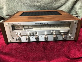Vintage Marantz 2238b Stereo Receiver With Wood Cabinet