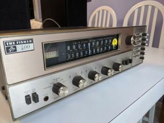 Vintage Fisher Tune - O - Matic 400 - T 150 Watt Stereo Receiver With 8 Documents