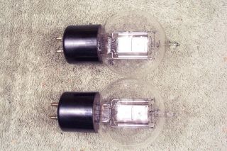 Two,  Western Electric,  We - 101 - F Tubes,  Tennis Ball,  Matching Pair,  101 - D Equiv