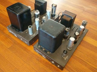 Bargain: Pair Eico Hf - 22 Tube Mono Block Power Amplifiers,  Vintage Tubes