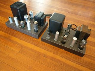 BARGAIN: Pair EICO HF - 22 Tube MONO BLOCK Power Amplifiers,  Vintage Tubes 2