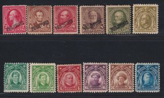 Philippines Stamp 1903 - 1910 Usa Postage Stamps Oped " Philippine " A Group Of 12