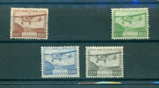 Japan - Sc C3//7.  1929 - 34 Air Mails.  Lh.  $135.  00.