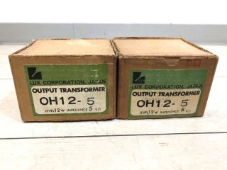 Pair Luxman Oh - 12 - 5 Tube Amplifier Output Transformer For 71a,  45,  46,  6v6