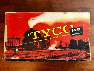 Vintage Tyco Ho Train Set " Red Ball " - West T6320b Santa Fe Engine 4015 Mantua