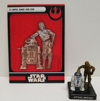 Star Wars Miniatures Alliance & Empire Rebel C - 3po And R2 - D2 5 - W/ Card