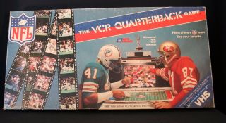 Vintage The Vcr Quarterback Game - Board Game Complete Nfl Films