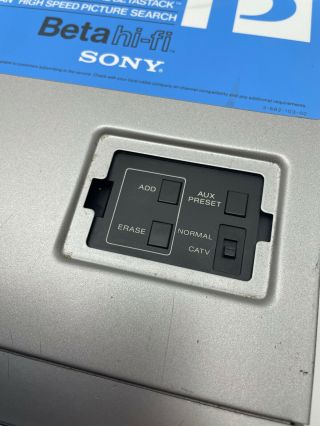 SONY BETAMAX SL - 2710 & - COULD USE HEAD CLEANING OR SERVICE 6