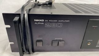 NIKKO ALPHA 230 POWER AMPLIFIER Great 2
