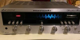 Vintage Marantz " 2220b " Silver Face Stereo Receiver Unit Gyro Touch