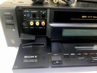 Sony SLV - R1000 VHS Editing - Recorder HiFi Stereo With Remote ⭐️ 4
