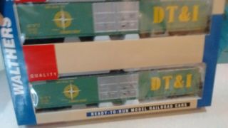 Walthers DT&I 86 ' PS High Cube Box Car 2 Pack Detroit Toledo Ironton DTI GTW CN 3