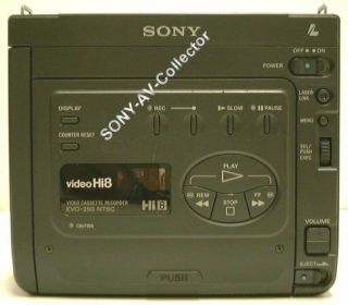 Sony Evo - 250 Hi8 Video8 8mm Video 8 Player Recorder Smallest Vcr Deck Ex