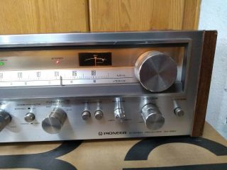 Vintage Pioneer SX - 680 Stereo Receiver Sounds Great Cosmetically rough 4