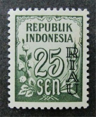 Nystamps Indonesian Riau Stamp 6 Og H $150 J29y2338