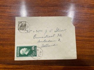 1951 China Prc Shanghai To Holland Cover Mixed Franking R4 And C9