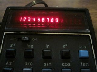 Hewlett Packard Hp - 35 Red Led Scientific Calculator Includes Power Cord/case