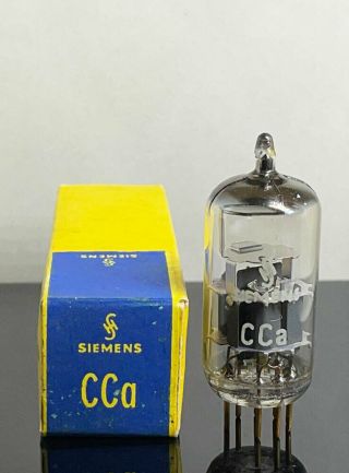 1 Nos Tube Cca = E88cc 6922 Siemens Grey Plates D Getter From 50s (12 - 46)
