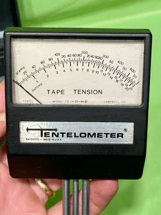 Tentel Model T2 - H 20 - ML Tentelometer Tape Tension Gauge w/ Weight & Case 3