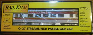 Mth Rail King 30 - 6102 Santa Fe Streamliner Coach Passenger Car O - Gauge