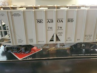 Aristo - Craft 41299 - 1 G Scale Seaboard Airline 2 - Bay Covered Hopper 7678 LN/Box 2