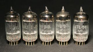 5 Vintage NOS Tung Sol 5687 Vacuum Tubes 4