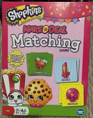 Shopkins Matching Game Make A Deal Fun Picture Kids Memory Game Complete