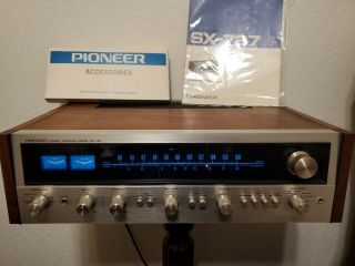 Pioneer Model Sx - 727 Stereo Am/fm Receiver Perfect W/6 Plugs