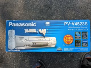 Panasonic 4 Head Vcr Pv - V4523s Vhs Remote Nib