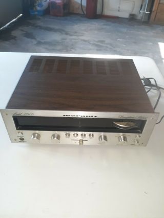 Vintage Marantz 2010 Vintage Small Stereo Receiver Powers On.  Parts.