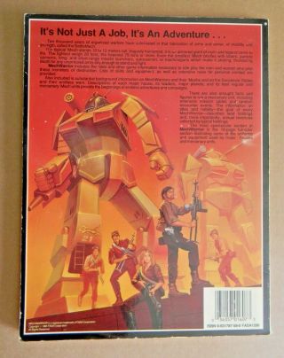 MechWarrior The BattleTech Role Playing Game FASA 1607 1986 First Edition 2