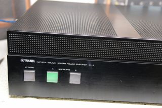 Yamaha M - 4 power amplifier with LED watt meters,  R/L level controls,  and more 2