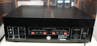 Yamaha M - 4 power amplifier with LED watt meters,  R/L level controls,  and more 5