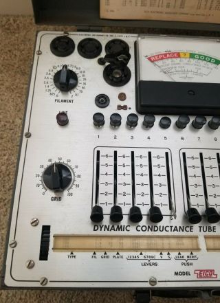 Vintage EICO 666 Dynamic Conductance Tube And Transistor Tester Turns On 3