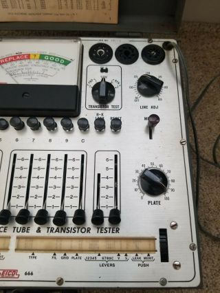 Vintage EICO 666 Dynamic Conductance Tube And Transistor Tester Turns On 4