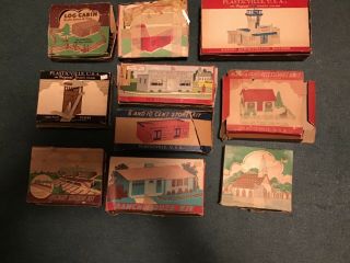 Plasticville Boxed Model Rr Kits For S And O - Gauge Layouts W Airport Admin.  Bldg