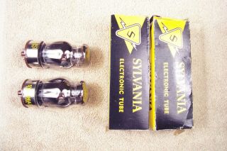 Two,  Sylvania - Tung Sol Usa 6550,  Shouldered Bulb,  Match Pair,  Kt - 88,  6550