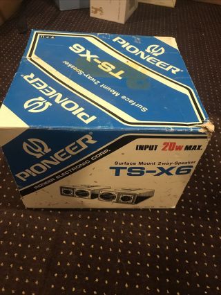 Vintage Pioneer Ts - X6 Tsx6 Car Stereo Speakers 2 Retro “preowned & New”