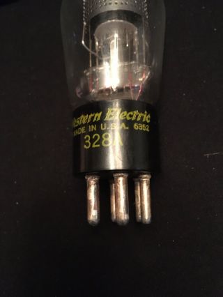 Matching Western Electric 328 A Vacuum Tubes Date Code 6352 And Both 3
