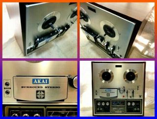 AKAI 1730D - SS SURROUND STEREO FOUR CHANNEL REEL - TO - REEL - - SEE VIDEO 4