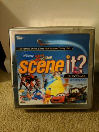 Disney Scene It? 2nd Edition Classic Tin Great Shape Fun Dvd Game Read