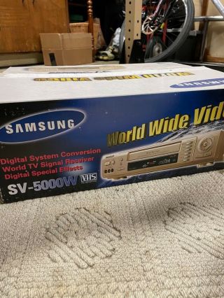 Samsung Sv - 5000w Vhs Vcr W/remote
