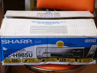 Sharp Vc - H965u 4 Head Hi Fi Stereo Vcr Video Cassette Recorder Vhs Player