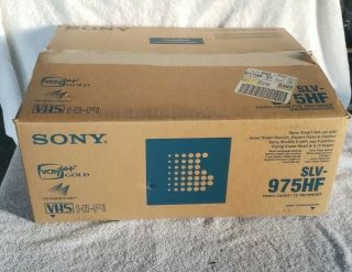 Sony Slv - 975hf Vhs Vcr Plus Gold 4 Head Hi Fi Stereo Player