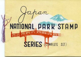Japanese Stamp Booklet Commemorating National Park Series