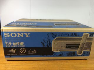 Sony Vcr Slv - 669hf Hifi Stereo Vhs Recorder Player Old Stock Factory