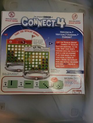 Connect 4 Rivals York Yankees Vs.  Boston Red Sox Board Game MLB Edition Box 2
