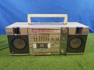 Jvc Pc - R11jw Am/fm/sw Cassette Radio Ghetto Blaster Boombox
